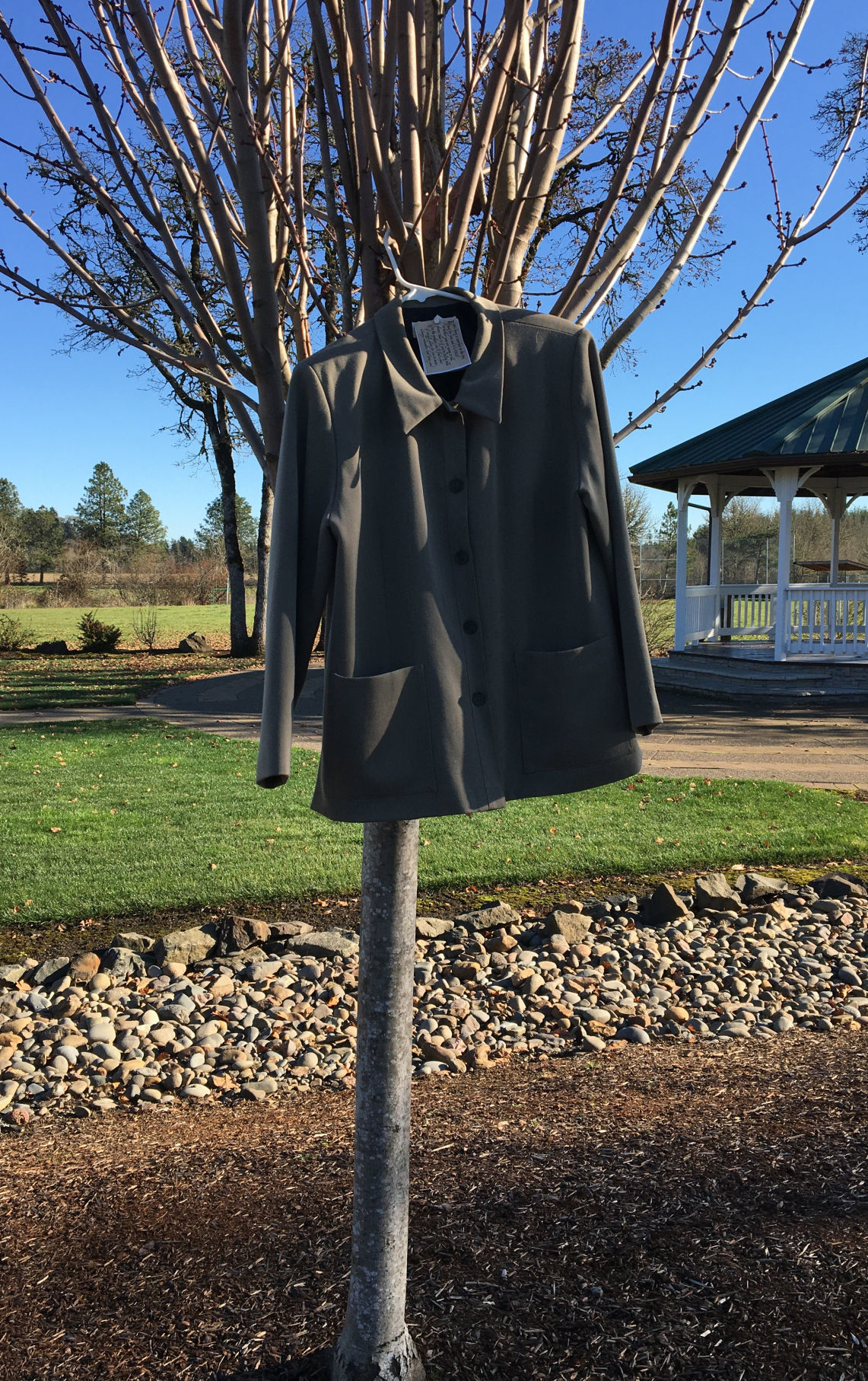 Philomath Snapshots: Free coat in tree